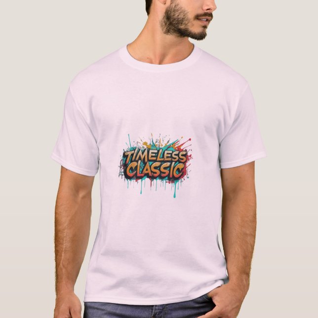 Tyst tidrapport: Iconic Stil T-Shirt. T Shirt (Framsida)