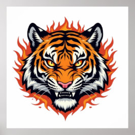 Tyst Tiger – Precision och Kraft Poster