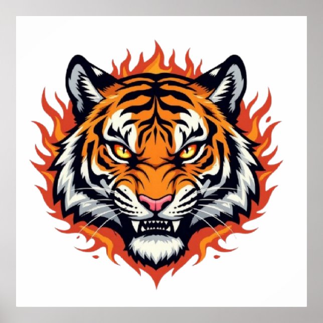 Tyst Tiger – Precision och Kraft Poster (Framsidan)