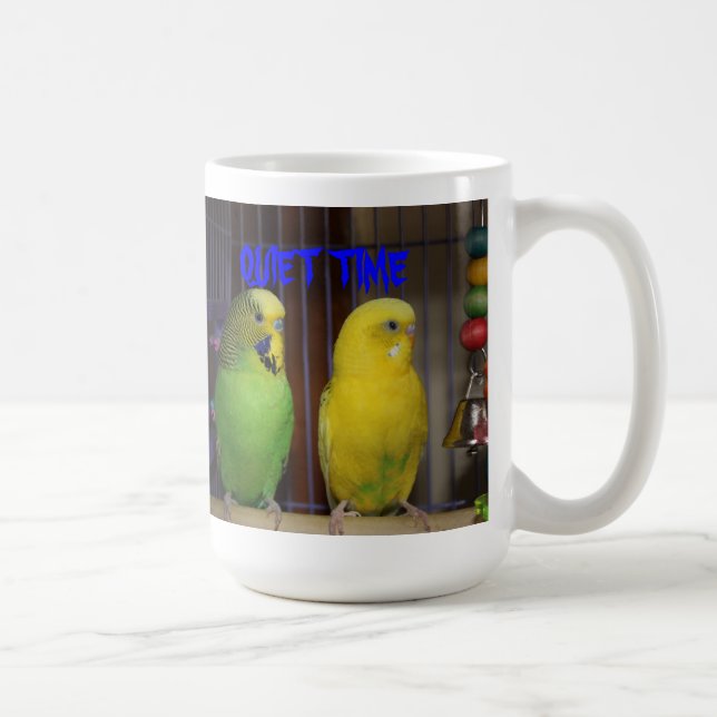 TYST TIME PARAKITERmugg Kaffemugg (Höger)