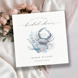 Tyst Undervattenskräfta Korall Marin Bröllopsfest Pappersservett