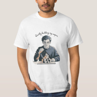 Tyst uppbyggande av min imperie konst design t shirt