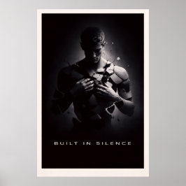 Tyst Uppbyggd - Motiverande Tyst Kraft Poster