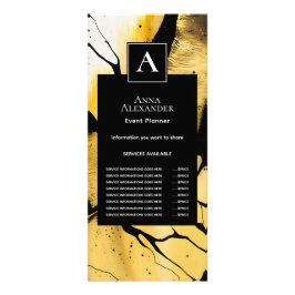 Tyst Uppkomst | Modern Abstrakt Guld Design Reklamkort
