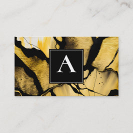 Tyst Uppkomst | Modern Abstrakt Guld Design Visitkort