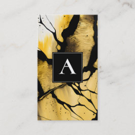 Tyst Uppkomst | Modern Abstrakt Guld Design Visitkort