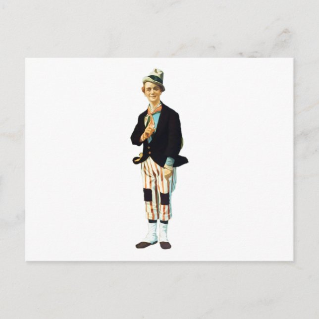 Tyst utförare 1920 vykort (Framsida)