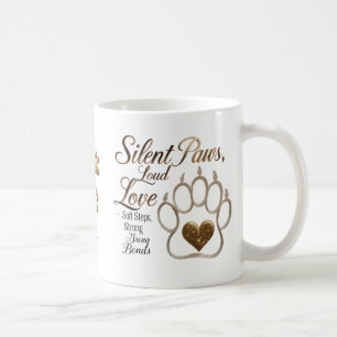 Tyst utskrift av Tassar, Loud Kärlek - Hund älskar Kaffemugg