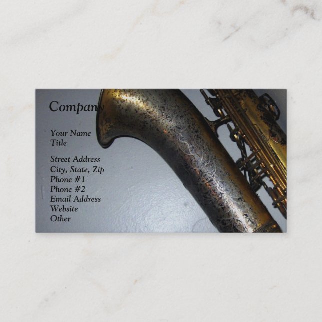 "Tyst vänta ", Visitkort (Framsida)