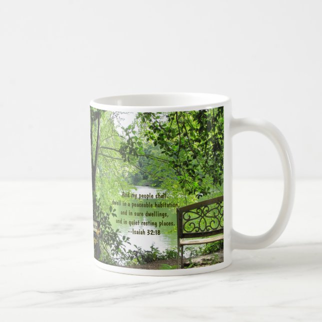 Tyst vila ställen kaffemugg (Höger)