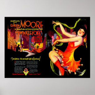 Tyst vintage filmar annonsen poster