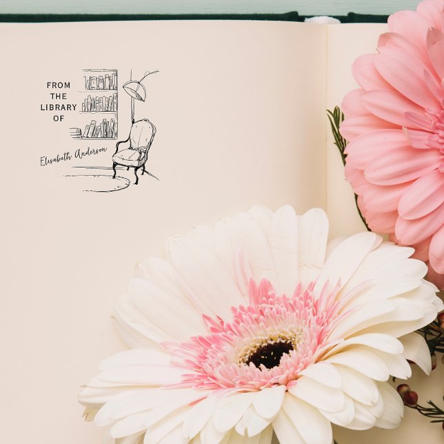 Tyst vintage från Bibliotek i Självfärgande Stämpel (Skapare uppladdad)