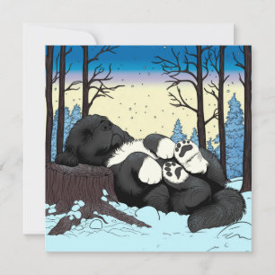 Tyst vinter Newfoundland Julkort