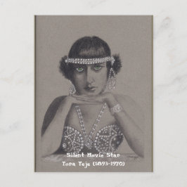 Tyst vykort för filmstjärnans Orig Art-kort