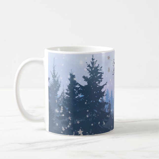 Tyst Winter Illustration av Heligan Nattmagiska vi Kaffemugg (Vänster)