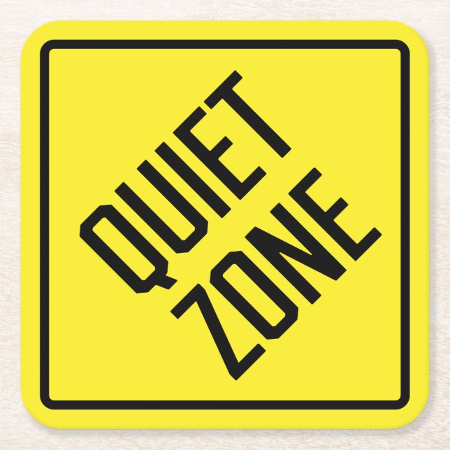 Tyst Zon Papper Underlägg Kvadrat (Framsidan)