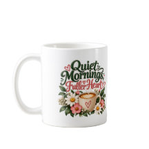 Tysta morgnar fylligare hjärta Kaffeälskare Blommi