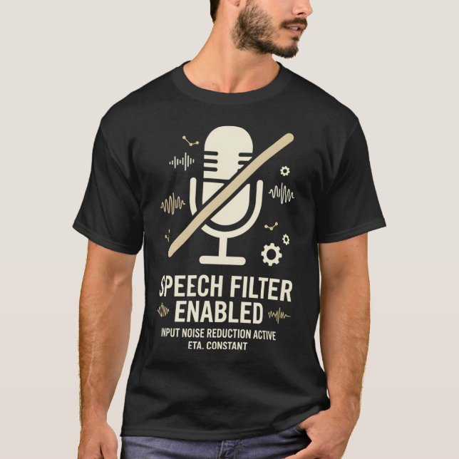 Tysta ner bruset t shirt (Framsida)