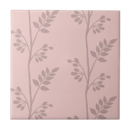 Tysta reflektioner av tillväxt M Grått Silhouette Kakelplatta