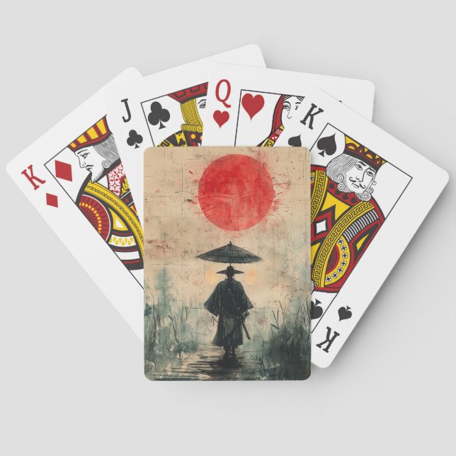 Tysta Samuraj Röda Skogen (2) Casinokort (Baksidan)