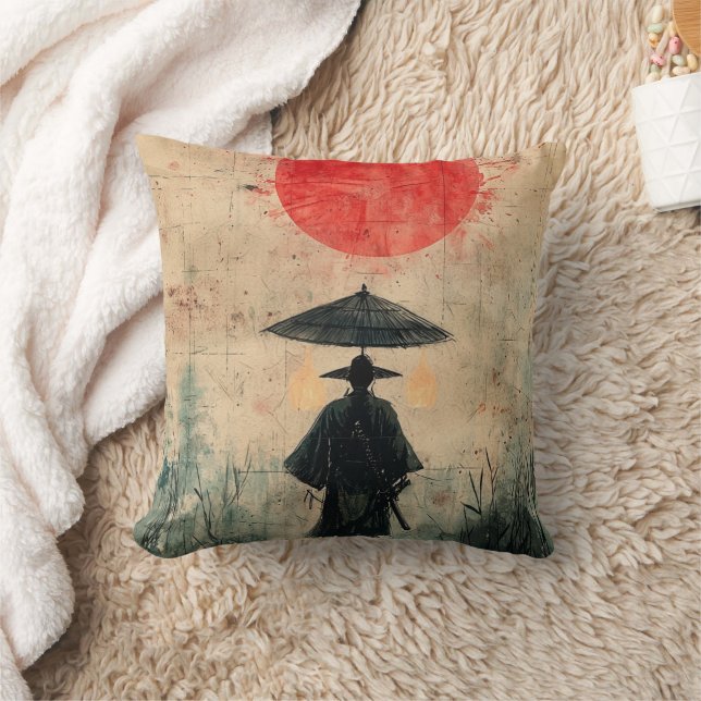 Tysta Samuraj Röda Skogen (2) Kudde (Filt)