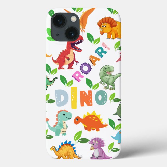 Tysta sorters dinosaurier, sömlösa (Baksida)