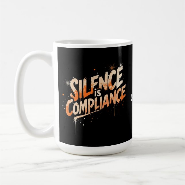 Tystnad är en modig kulturdesign som uppfyller kra kaffemugg (Vänster)