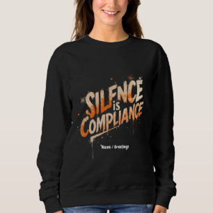 Tystnad är en modig kulturdesign som uppfyller kra t shirt