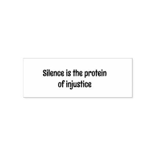 Tystnad är ett protein av orättvisa självfärgande stämpel