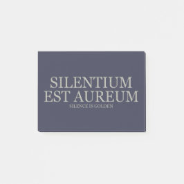 Tystnad är guld- - tända post-it block