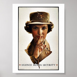 Tystnad betyder säkerhet poster