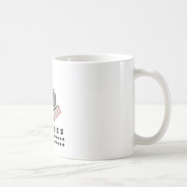 Tystnad bygger imperier (Motiverande design) Kaffemugg (Höger)