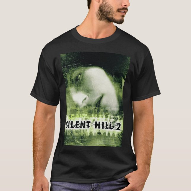 Tystnad Hill Grönt present rolig T Shirt (Framsida)