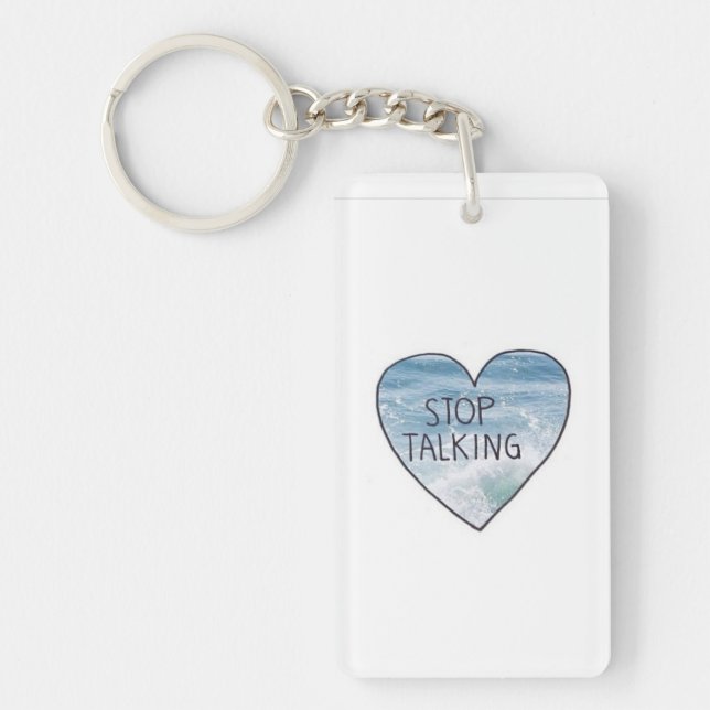 Tystnad Keychain Nyckelring (Framsidan)