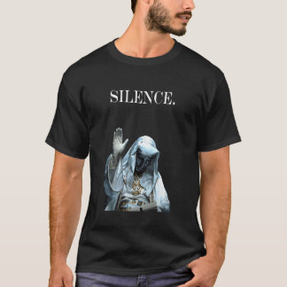 Tystnad Meme Silvermask Konung Baldwin IV Krigare T Shirt
