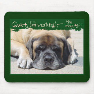 Tystnad mig funktionsduglig Mastiff Mousepad för Musmatta