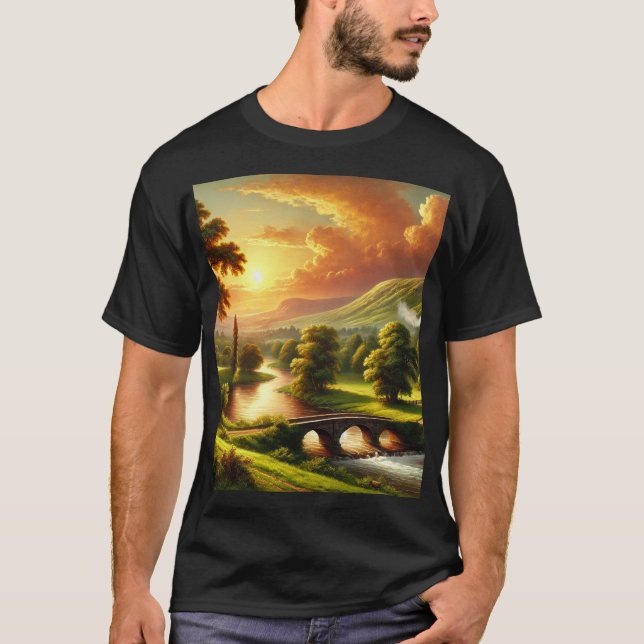 "Tystnad och omvälvning: Landscas inspiration T Shirt (Framsida)