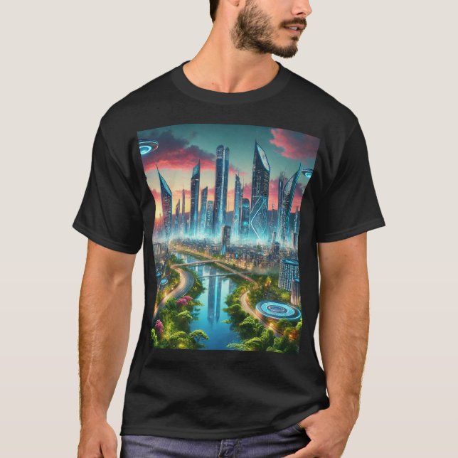 "Tystnad och omvälvning: Landscas inspiration T Shirt (Framsida)