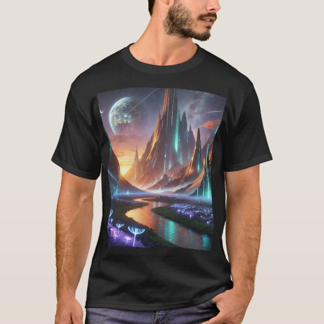"Tystnad och omvälvning: Landscas inspiration T Shirt (Framsida)