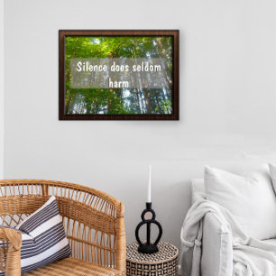 Tystnad skadar sällan inspirerande poster