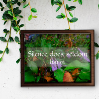 Tystnad skadar sällan klokheten att säga poster