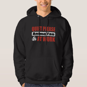 Tystnaden behar Animefläkten på arbete Hoodie