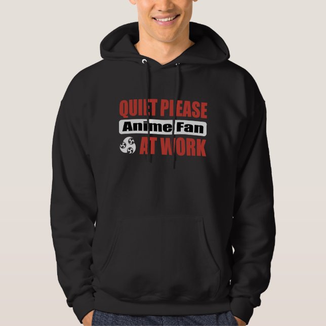Tystnaden behar Animefläkten på arbete Hoodie (Framsida)