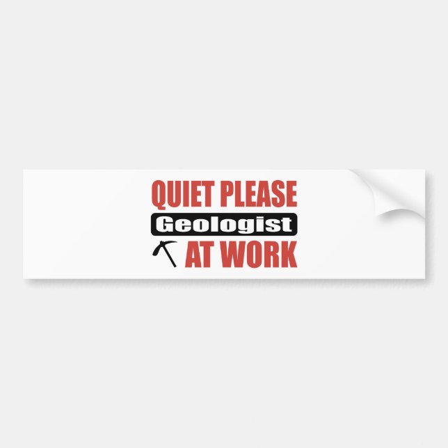 Tystnaden behar geologen på arbete bildekal (Framsidan)