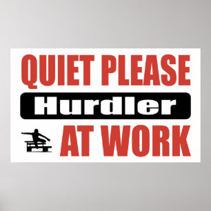 Tystnaden behar hurdleren på arbete poster