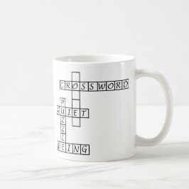 Tystnaden behar - korsord kaffemugg