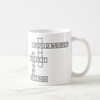 Tystnaden behar - korsord kaffemugg