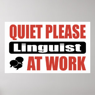 Tystnaden behar lingvisten på arbete poster