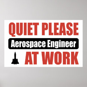 Tystnaden behar rymdingenjören på arbete poster