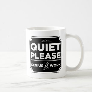 Tystnaden behar snille på arbete kaffemugg